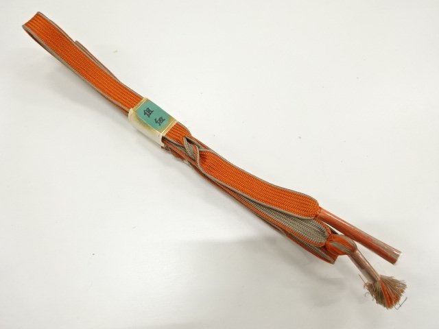 JAPANESE KIMONO / UNUSED HAND-TIED OBIJIME CORD / SILK